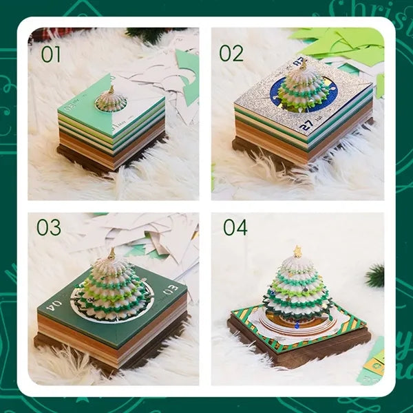 Desktop decoration creative 3D Christmas tree 2026 calendar