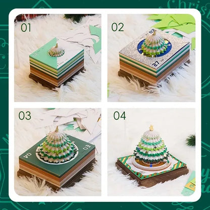 Desktop decoration creative 3D Christmas tree 2026 calendar