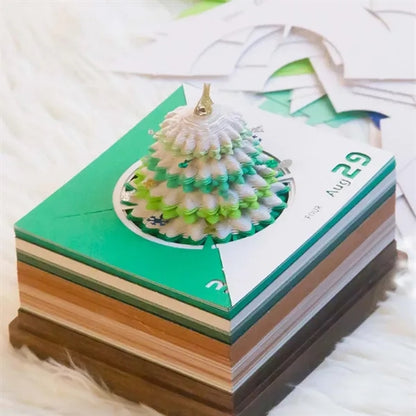 Desktop decoration creative 3D Christmas tree 2026 calendar