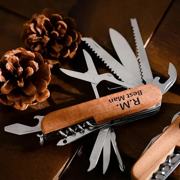 Multi-tool Wooden Corkscrew Wine Opener