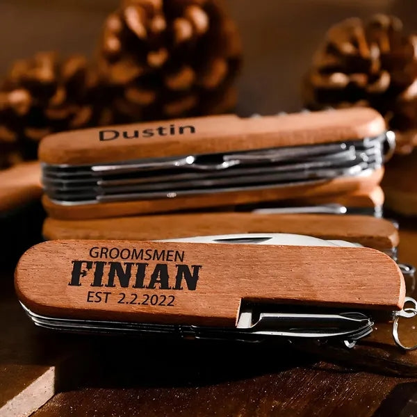Multi-tool Wooden Corkscrew Wine Opener