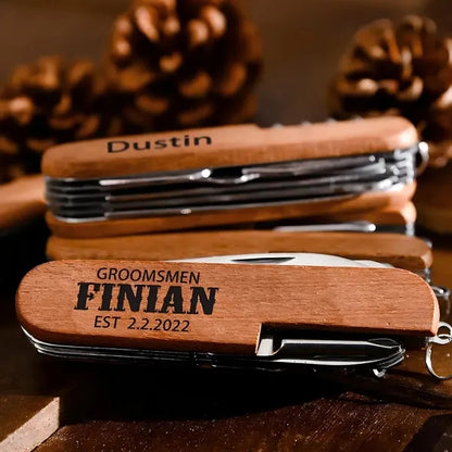 Multi-tool Wooden Corkscrew Wine Opener