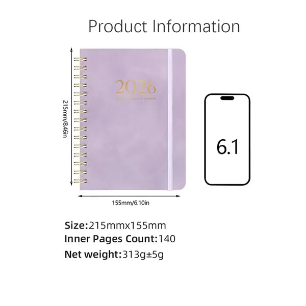 A5 2026 Weekly and Monthly Planner
