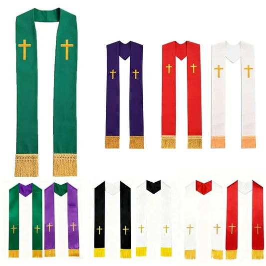 Church Clergy Pastor Cross Stole