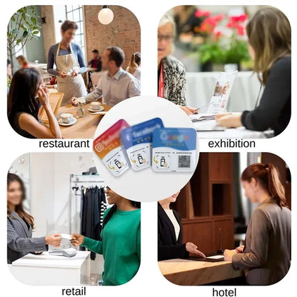 Business events waterproof custom NFC review tap card