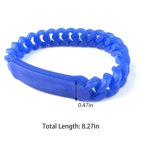 Outdoor safe medical ID wristband custom silicone bracelets
