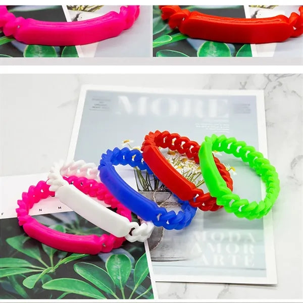 Outdoor safe medical ID wristband custom silicone bracelets