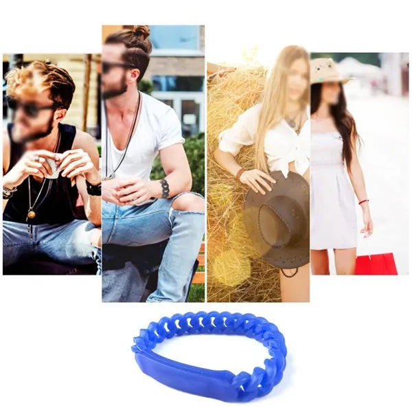 Outdoor safe medical ID wristband custom silicone bracelets