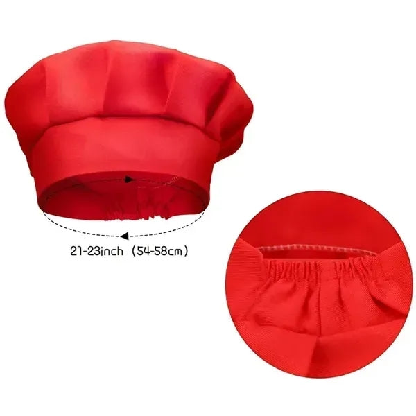 Childrens Adjustable Apron And Chef Hat Set