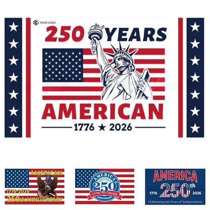 Yard party decor custom star stripe 250 years America flag