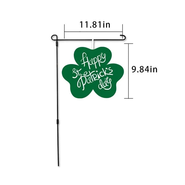 Yard decor custom St Patricks seasonal felt garden flag