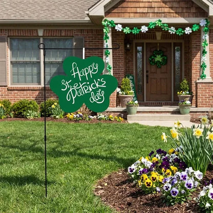 Yard decor custom St Patricks seasonal felt garden flag