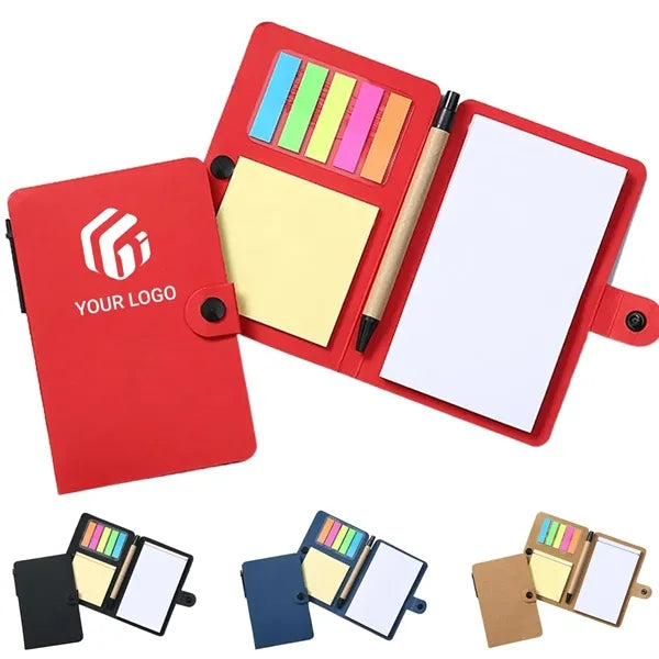 Office school gift index tabs sticky notes notebook with pen