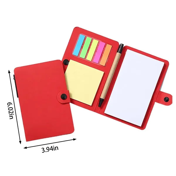 Office school gift index tabs sticky notes notebook with pen