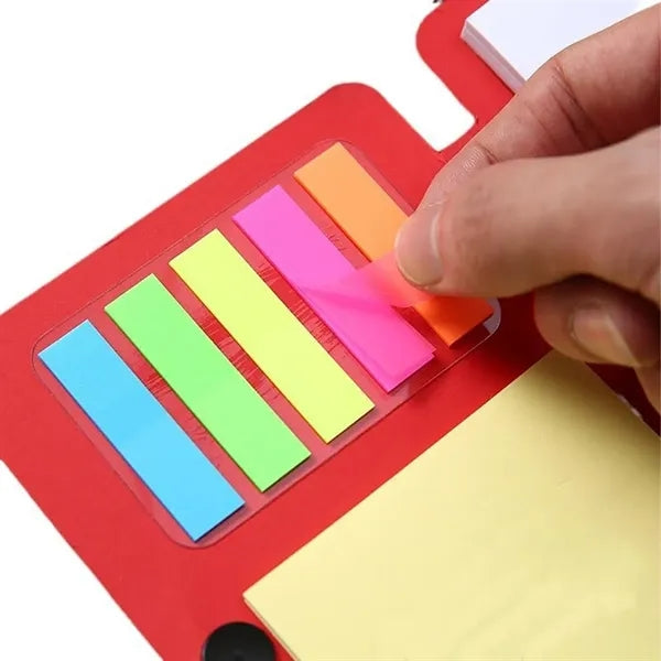 Office school gift index tabs sticky notes notebook with pen