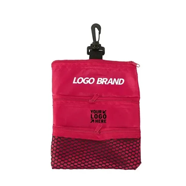 Golf Tee Ball Holder Pouch Bag W/Clip