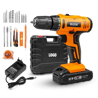 Cordless Drill Set w/Battery & Charger