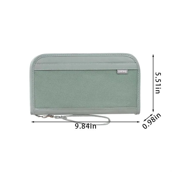 Rfid blocking waterproof passport holder for travel cruise