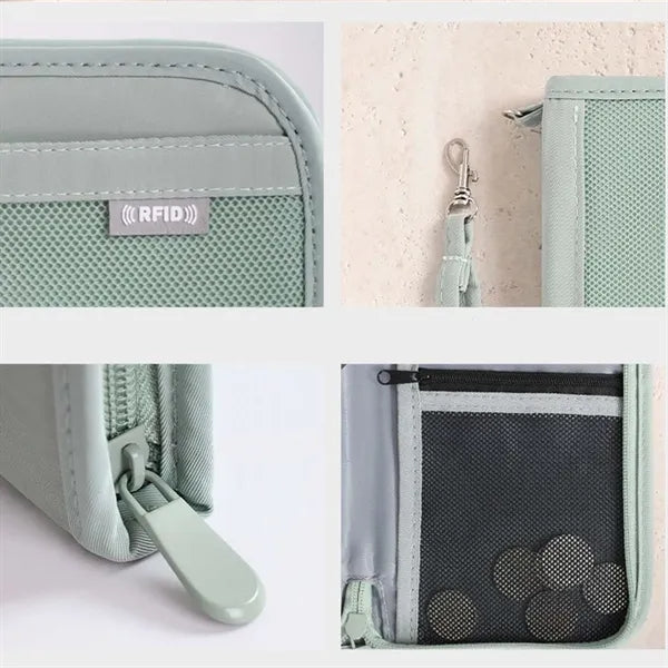 Rfid blocking waterproof passport holder for travel cruise