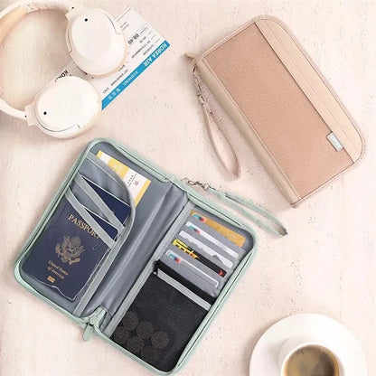 Rfid blocking waterproof passport holder for travel cruise