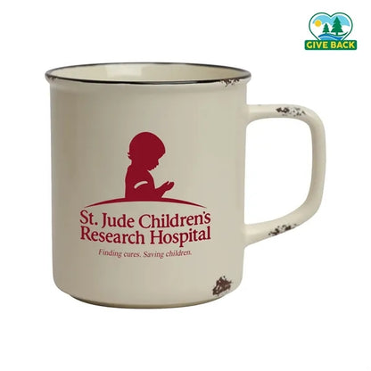 Distressed Stoneware 17oz Camp Mug