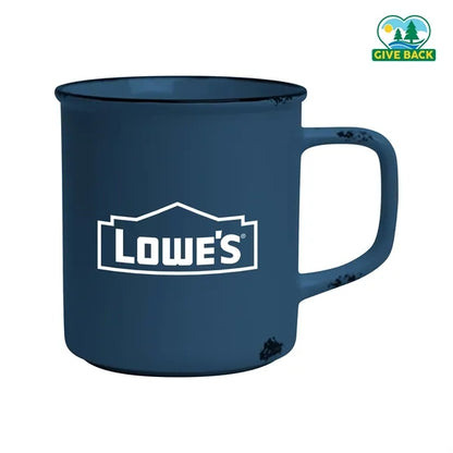 Distressed Stoneware 17oz Camp Mug
