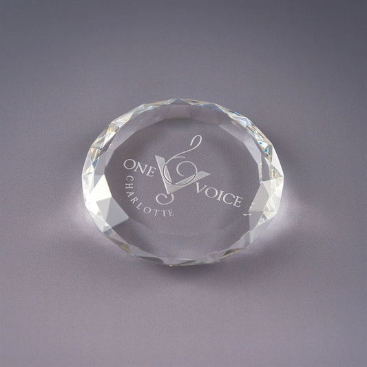 Kaleidoscope Crystal Paperweight