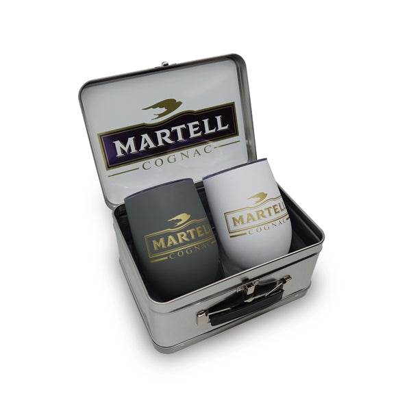 Retro Lunchbox & Double 12 Oz. Stemless Wine