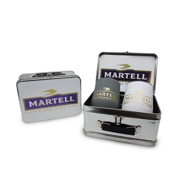 Retro Lunchbox & Double 12 Oz. Stemless Wine