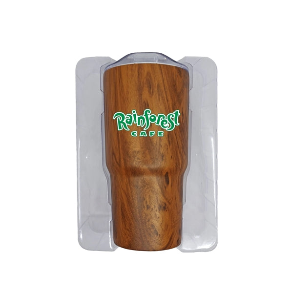 Retro Lunchbox & 20 Oz. Wood Tone Stainless Steel Tumbler