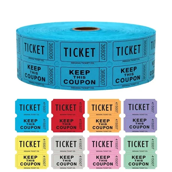 Raffle Tickets Double Roll