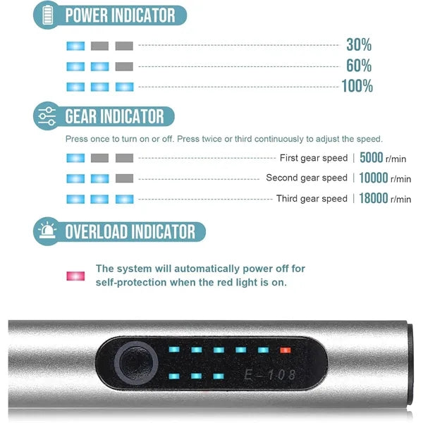 Cordless Electric Engraving Pen with 20 Bits
