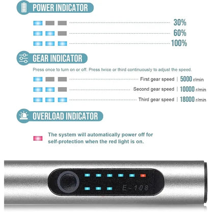 Cordless Electric Engraving Pen with 20 Bits