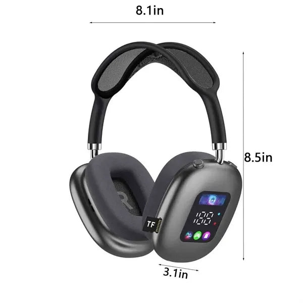 Wireless Bluetooth Headphone With Screen