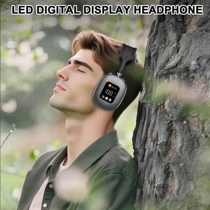 Wireless Bluetooth Headphone With Screen