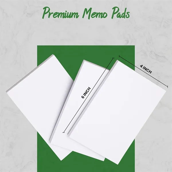 Custom 4x6 Memo Pad with Full Color 25 Sheets