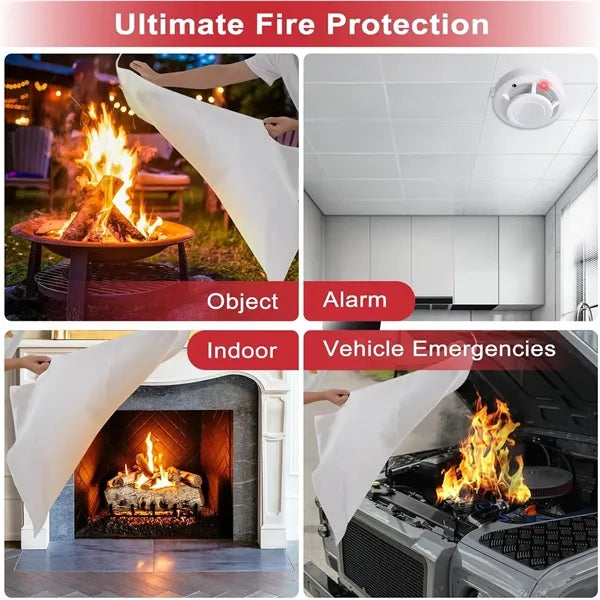 40" x 40" Emergency Fire Blanket for Home & Kitchen