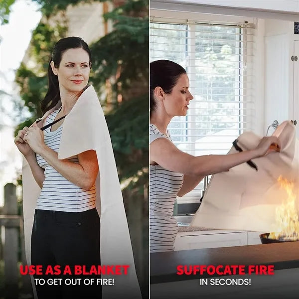 40" x 40" Emergency Fire Blanket for Home & Kitchen