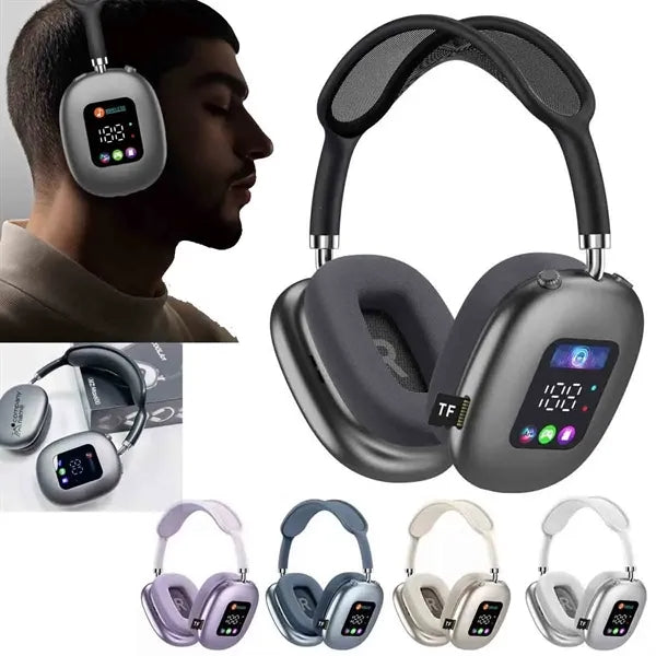 Wireless Bluetooth Headphone With Screen