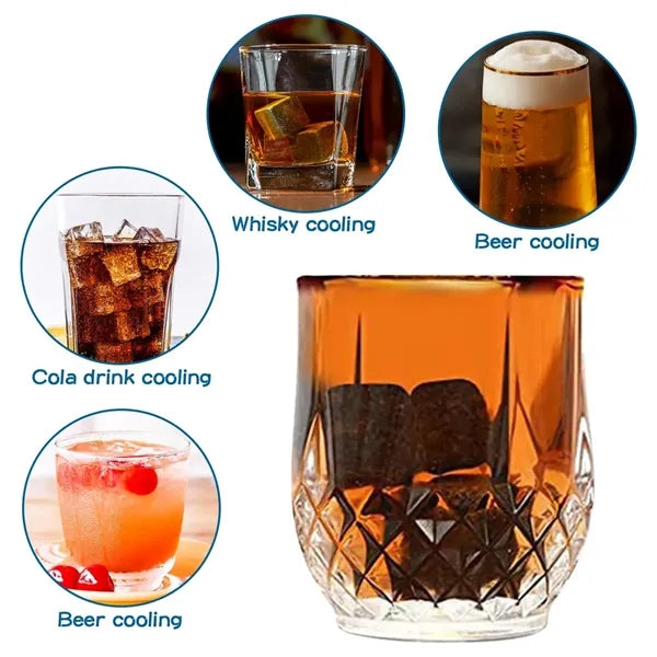 Whiskey Stones Glass Gift Set