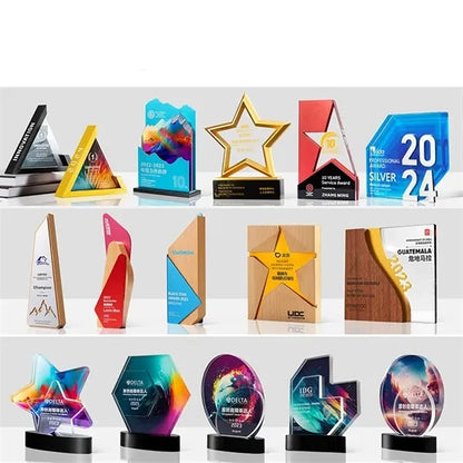Custom Crystal Glass Award