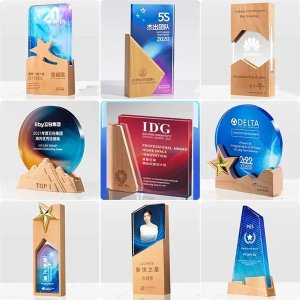 Custom Crystal Glass Award