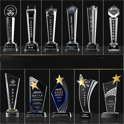 Custom Crystal Glass Award