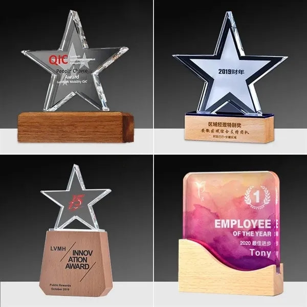 Custom Crystal Glass Award
