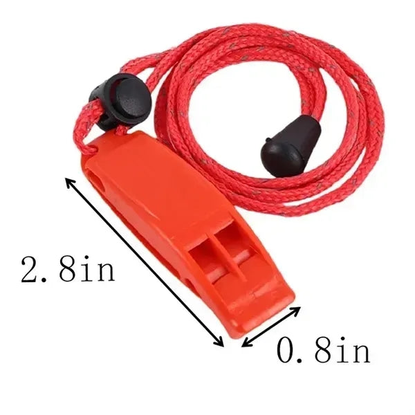 Reflective  Whistle With Lanyard