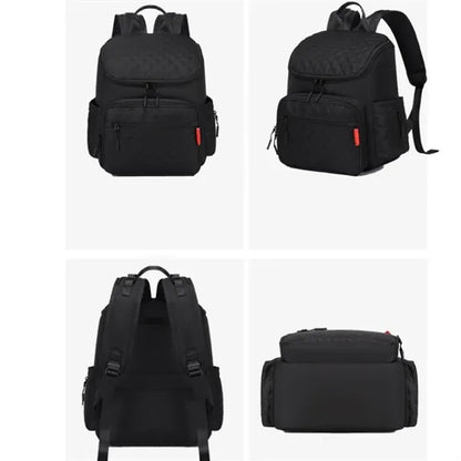 Large Capacity Diaper Bag Backpack with Stroller Buckle