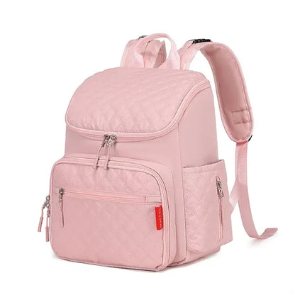 Large Capacity Diaper Bag Backpack with Stroller Buckle