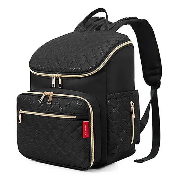 Large Capacity Diaper Bag Backpack with Stroller Buckle
