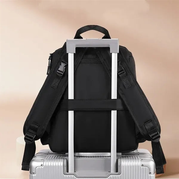 Large Capacity Diaper Bag Backpack with Stroller Buckle