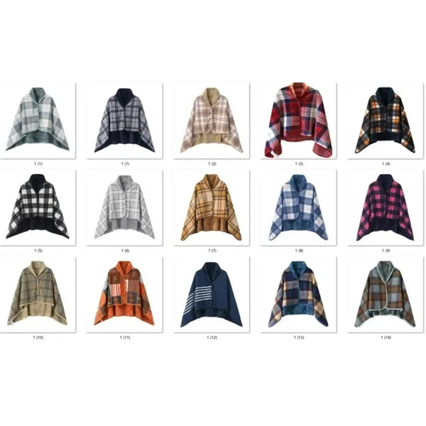 3 in 1 Design Fleece Wearable Blanket